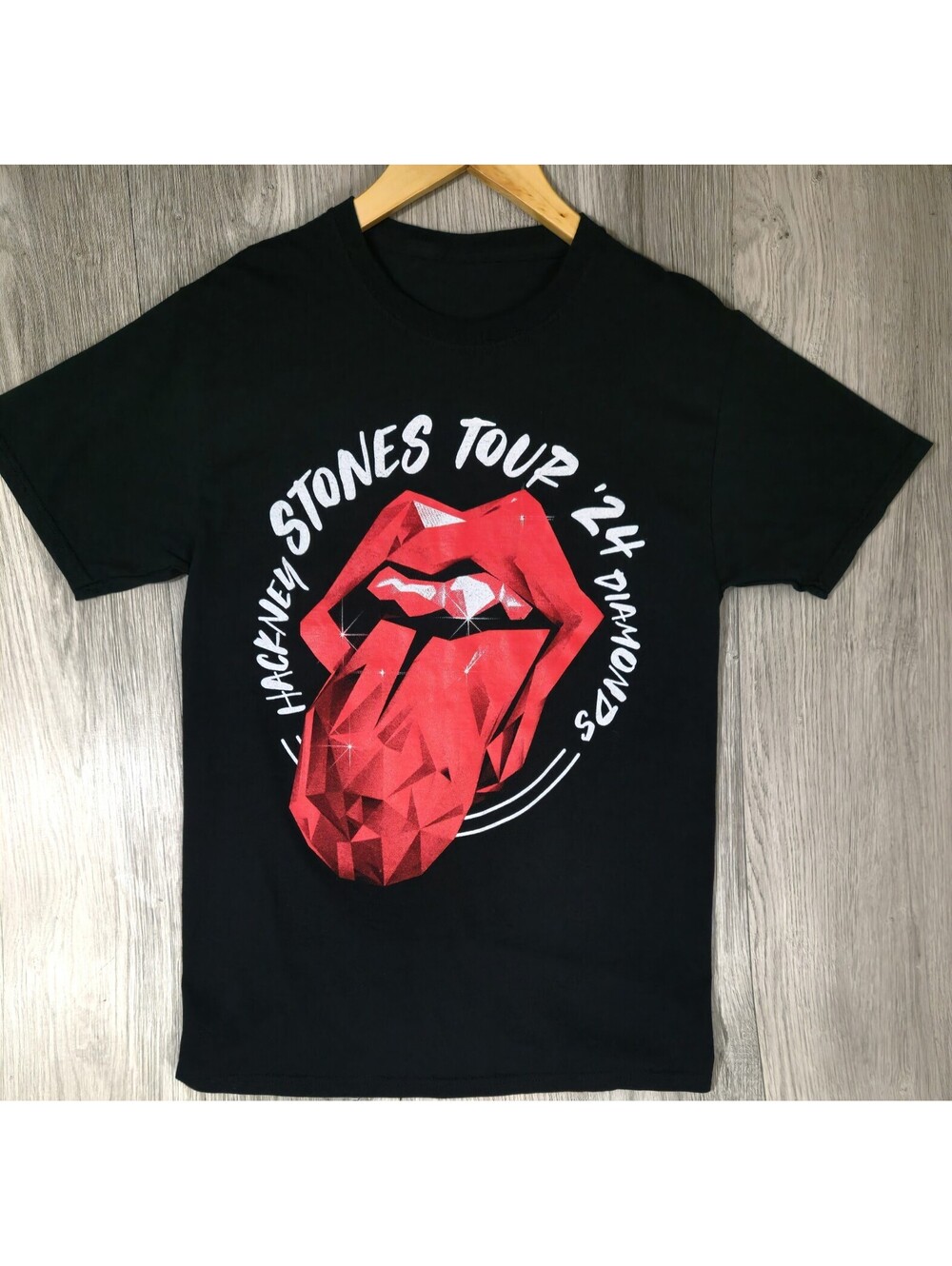 Rolling Stones Hackney Diamonds Tour 2024 T-Shirt Size M #12
